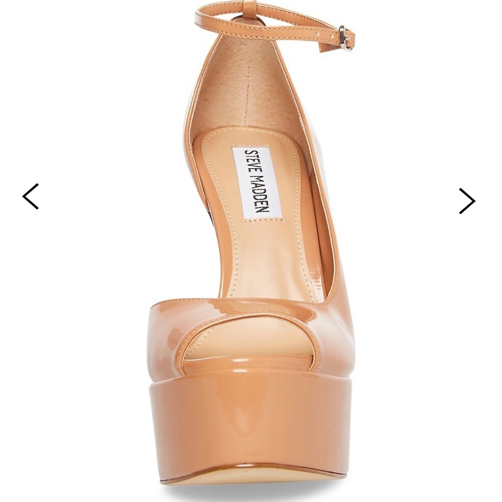 Steve Madden Tan Platform Heels